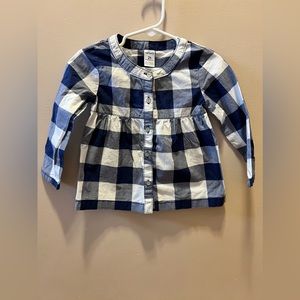 Carters Plaid Button Down